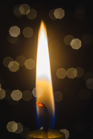 a burning candleの写真素材