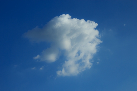 Cloud and blue, blue skyの写真素材