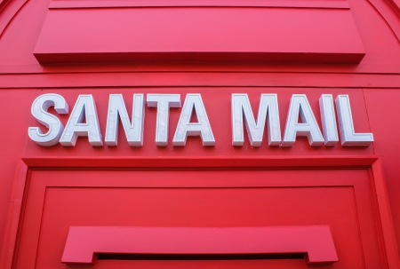 santa mailの写真素材