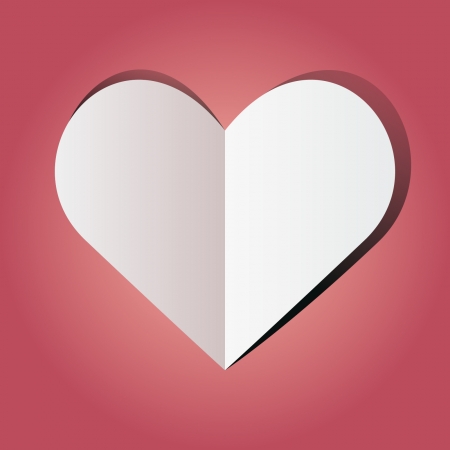 Paper heartのイラスト素材