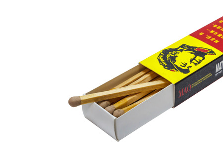 Photo of Mao on matchbox.