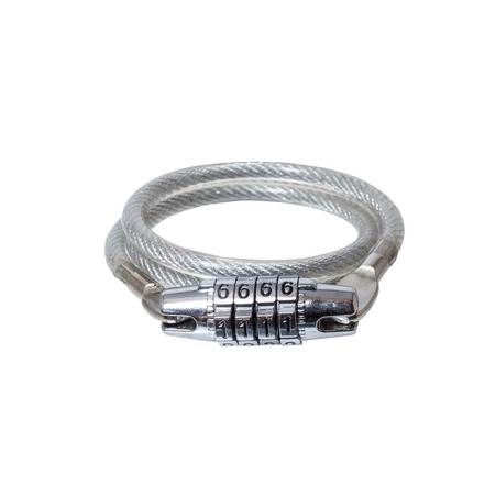 Bike lock isolated on white background.の写真素材