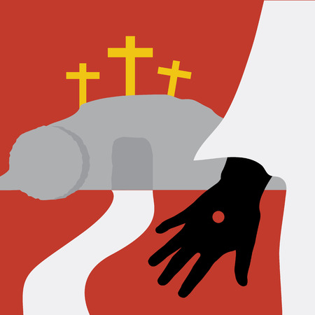 Resurrection of Jesus.のイラスト素材