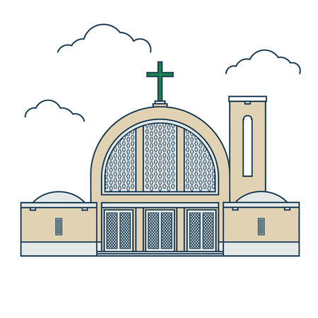 Vector Illustration of church icon.のイラスト素材