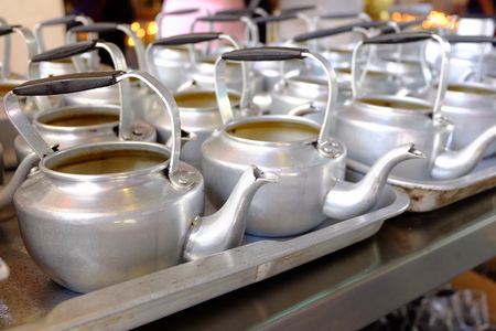 Aluminum kettles.の写真素材