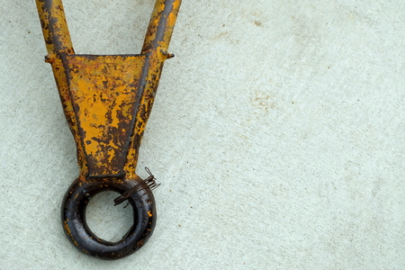Close up Old Towing Hook.の写真素材