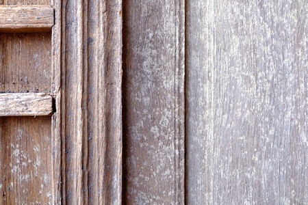 Close up Wood Wall of Old House Background.の写真素材