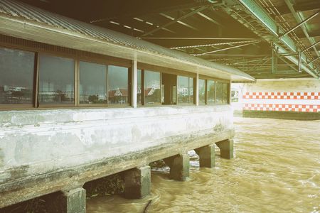 Pier Under Bridge.の写真素材
