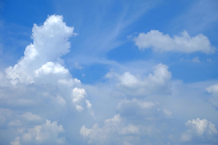 Blue Sky with Cloud Background.の写真素材