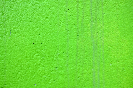 Water Stain on Green Paint Concrete Wall Background.の写真素材