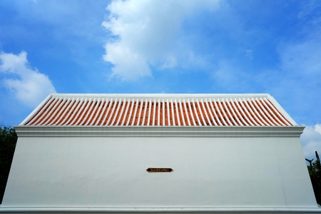 White Fort at South wall of Grand Palace, Bangkok Thailand. (Translation Text isのeditorial素材