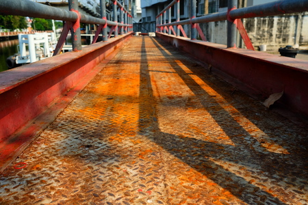 Diamond Plate Bridge.の写真素材