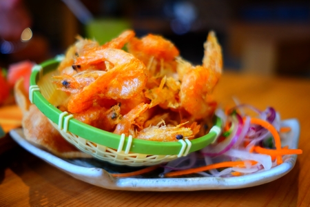 Fried Crispy Shrimp Recipe.の写真素材