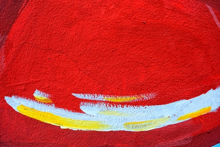 Unfinished Painted on Concrete Wall.の写真素材
