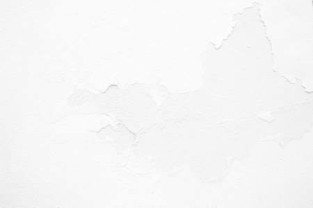 White Peeling Paint on Concrete Wall Texture Background.の写真素材
