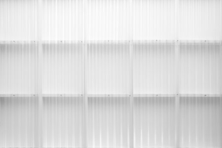 White Vertical Glass Striped Wall Background.の写真素材