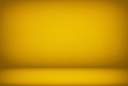 Fortuna Gold Concrete Interior Room Background, Suitable for Product Display.の写真素材