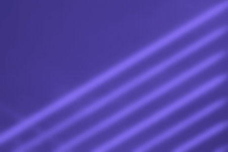 Medium Slate Blue Light Beam on Stucco Wall Texture for Background.の写真素材