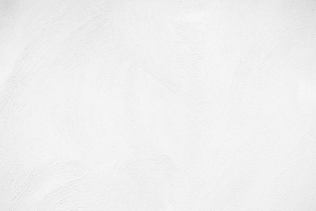 White Concrete Wall with Wave Plaster Texture Background.の写真素材