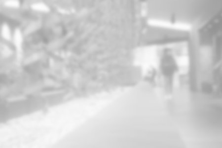 White Blurred Interior Hallway Background.の写真素材
