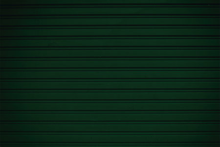 Old Grunge Dark Green Foldable Metal Door Background.の写真素材