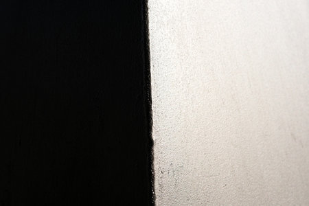 Close up Metal Box Surface with Light and Shadow.の写真素材
