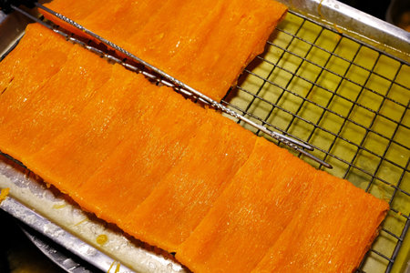 Golden Threads or Foi Thong that is a Famous Thai Dessert.の写真素材