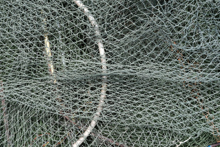 Old Net Fish Trap Texture Background.の写真素材
