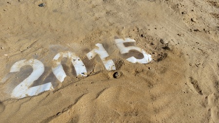 2015 in sandの写真素材