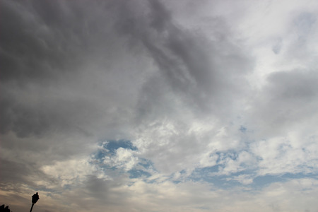 Bright cloudsの写真素材