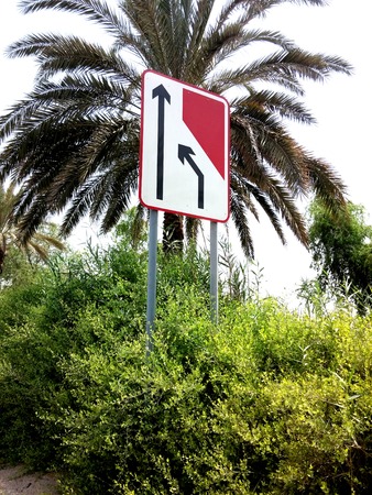 Lane direction signの写真素材