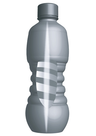 3d bottle designのイラスト素材
