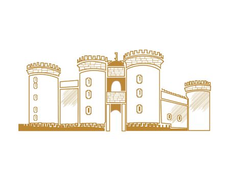 castle in shadesのイラスト素材