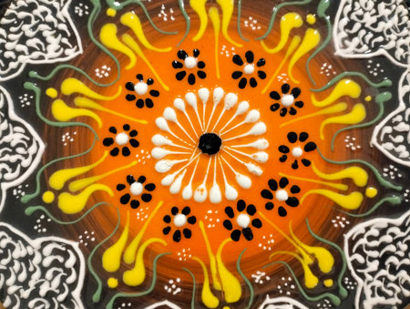Kaleidoscope of the mandala, abstract colorful background.