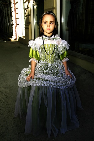 Beautyful girl on in the lost cityの写真素材