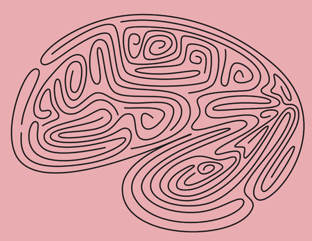 Abstract Brain Backgroundのイラスト素材