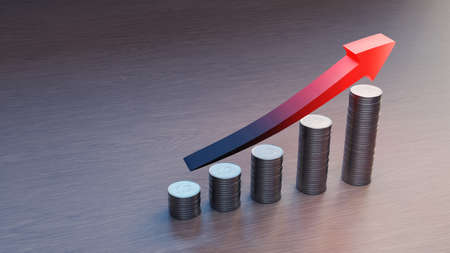 inflation concept image, 3d rendering