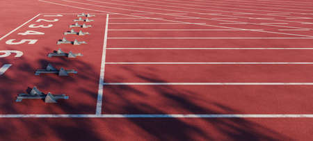 athletics running track, 3d