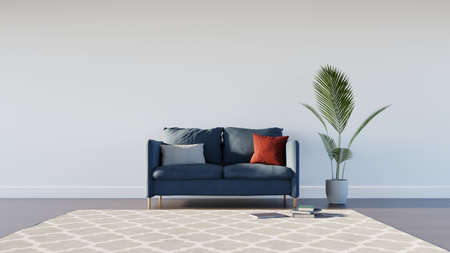 minimal modern living room interior, 3dの写真素材