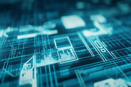 technology concept background, 3d rendering