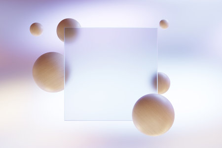 glass morphism abstract dreamy backgroundの写真素材