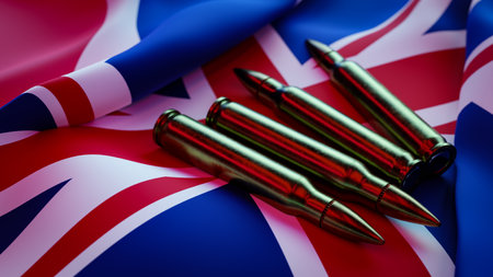 Concept background about Great Britain military power.3d renderingの写真素材