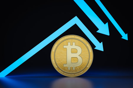 crypto currency concept background. 3d renderingの写真素材
