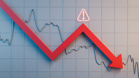 stock market crash concepts backgrounds. 3d renderingの写真素材