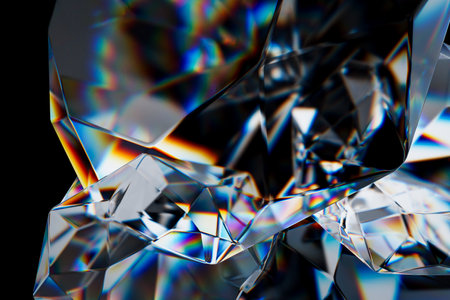 glass dispersion effect abstract background. 3d renderingの写真素材