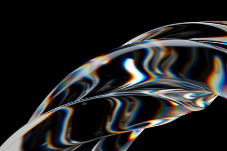 glass dispersion effect abstract background. 3d renderingの写真素材