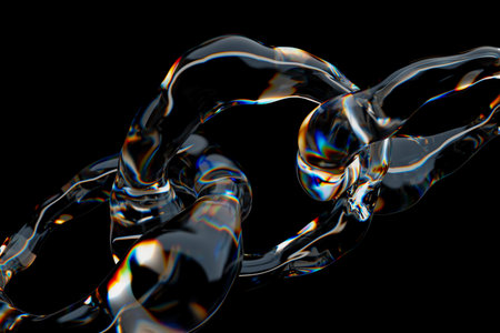glass dispersion effect abstract background. 3d renderingの写真素材