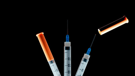 Concept background warning of the dangers of drug crime. 3d renderingの写真素材