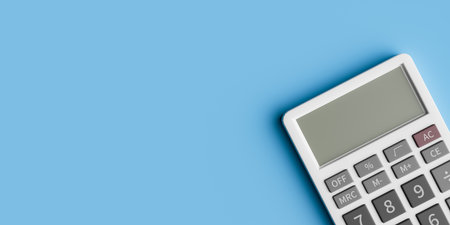 Calculating machine copy space backgrounds. 3d rendering