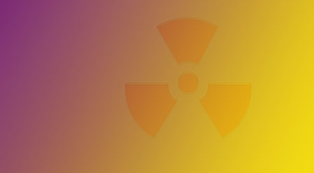 Radiation icon. Radioactive sign. Radiation symbol. Vector illustrationの写真素材